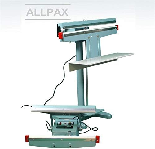 Allpax Folienschweissgerät 450 mm mit Untergestell, Fussschalter und Ablagetisch (belastbar bis 5 kg