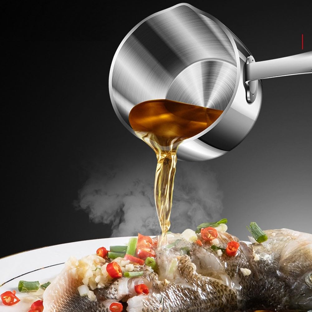 Edelstahl-Milchtopf, Topf, Sosse, klein, Stielkasserolle, antihaftbeschichtet, 160 ml, 160 Ml