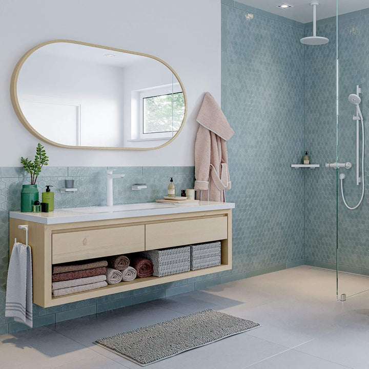 hansgrohe Wasserhahn Talis E (Armatur mit Auslauf Höhe 240 mm), Einhebel-Waschtischmischer ohne Abla