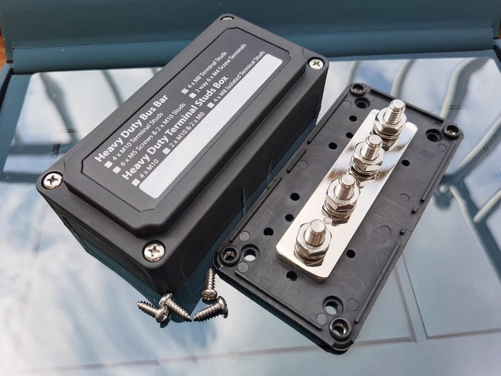 300A Sammelschienenkasten 12V - 48V DC 4X M8 Sammelschiene für Geländewagen Boot Camper Car Heavy Du