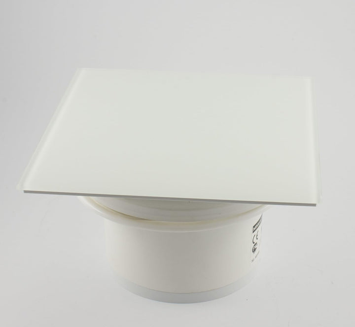 Ventilator Lüfter Badlüfter Mit integrierte Rückschlagklappe Glasfront stark 105 m³/h sehr leise 39