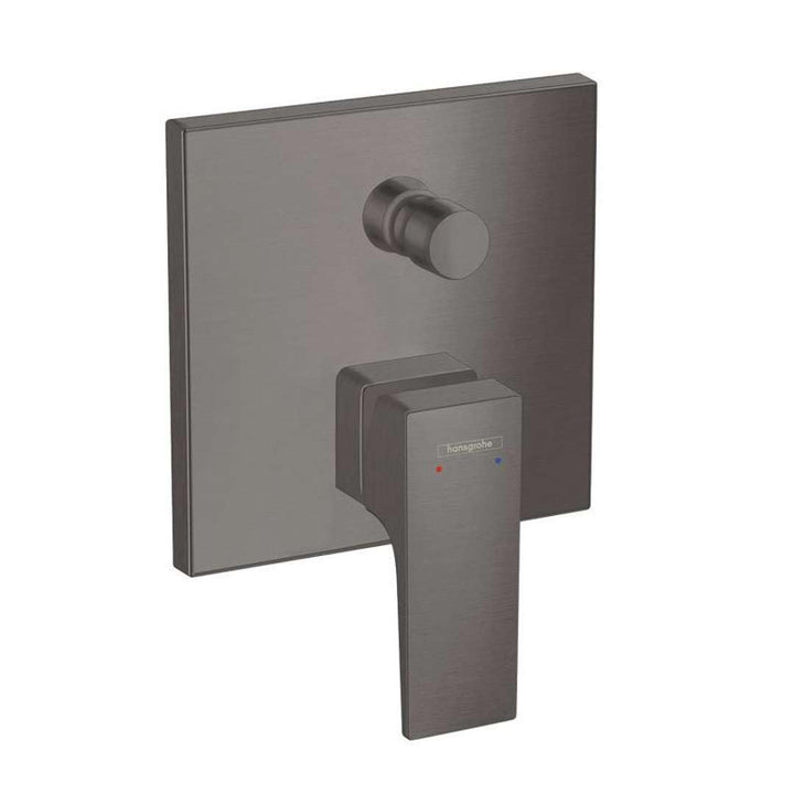 hansgrohe Wannenarmatur Metropol, Unterputz Einhebel-Wannenmischer, Brushed Black Chrome Brushed Bla