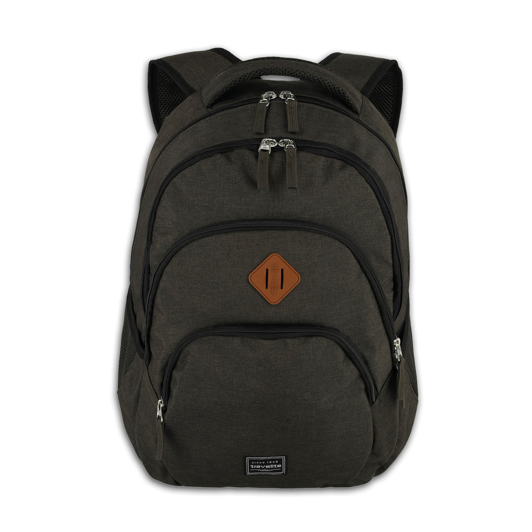 Travelite Handgepäck Rucksack, Laptop Rucksack 15,6 Zoll, BASICS, Daypack, Tagesrucksack mit vielen