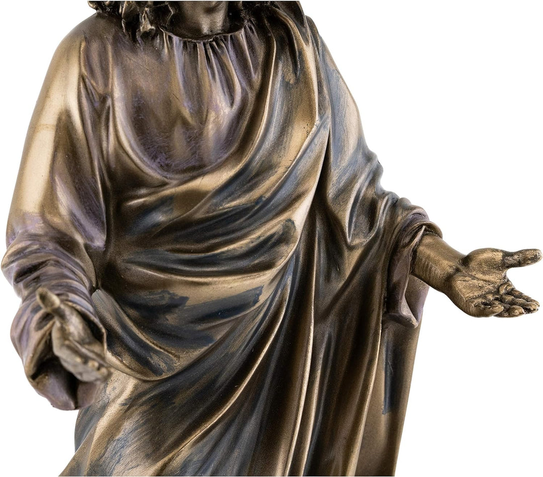 Top Collection Jesus Christus Segen Statue Real Bronze Powder Cast Statue Skulptur 12