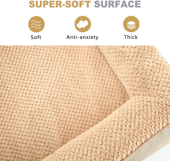 JOYELF Orthopädisches Hundebett für mittelgrosse Hunde, U-förmiges Schaumstoffsofa mit abnehmbarem,