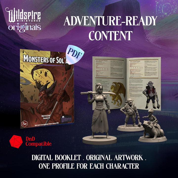 Wildspire Monsters Pack für DND Miniatures Booster 16 Minis