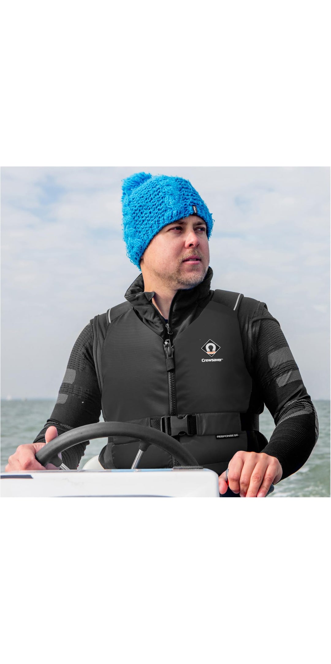 Crewsaver Bootfahren und Segeln - Response 50N Kajak-Jolle PFD-Schwimmhilfe für Wassersportler Schwa