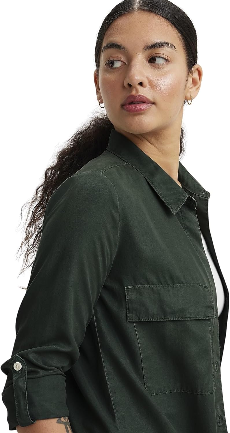 Levi's Damen Doreen Utility Shirt XS Black Sand Gd 1 - Black, XS Black Sand Gd 1 - Black