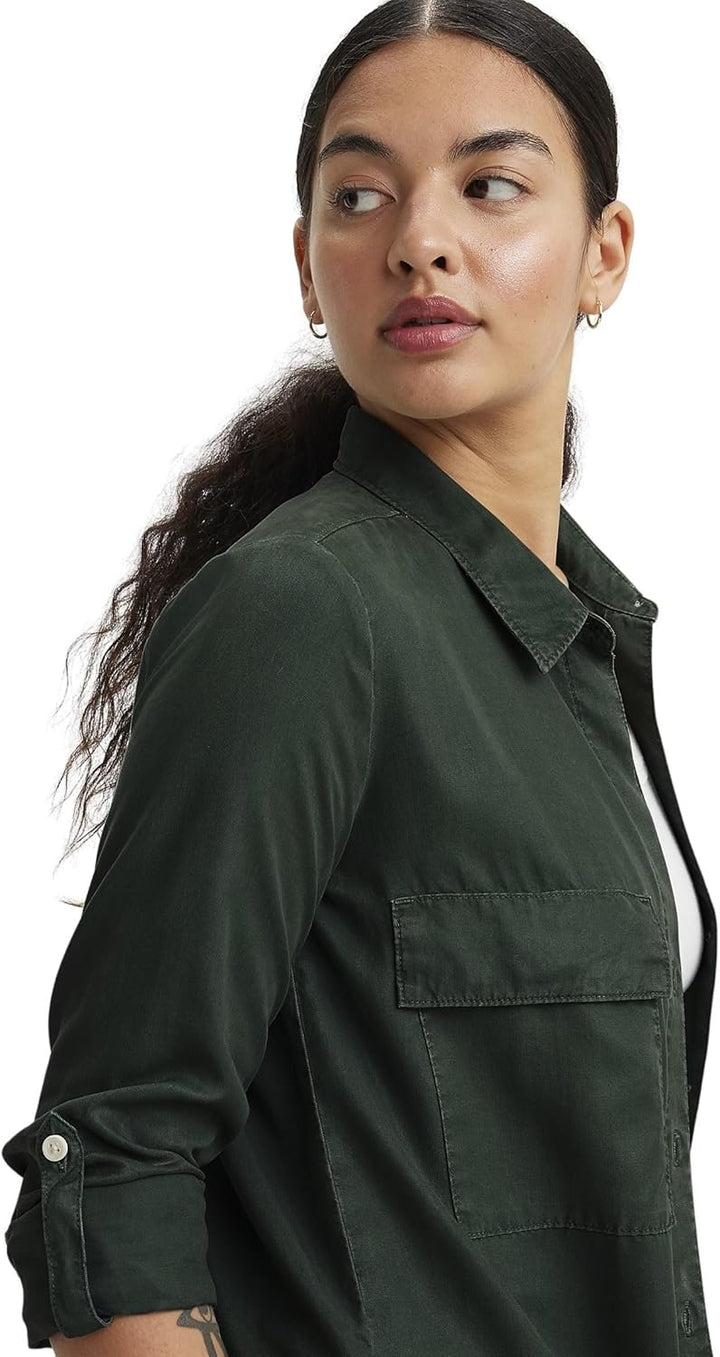 Levi's Damen Doreen Utility Shirt XS Black Sand Gd 1 - Black, XS Black Sand Gd 1 - Black