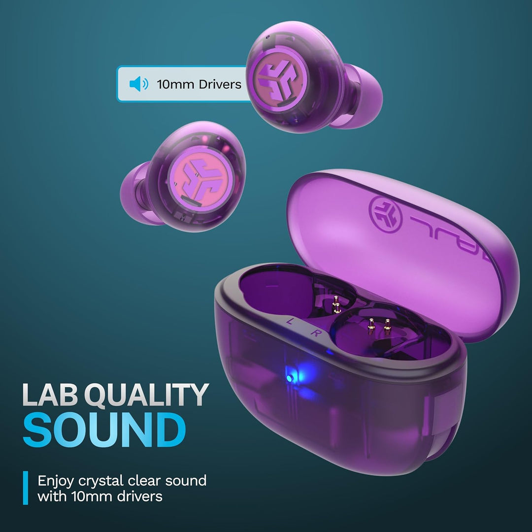 JLab Go Pop ANC In Ear Kopfhörer Bluetooth, Active Noise Cancelling kabellose Kopfhörer 24+ Std. Spi