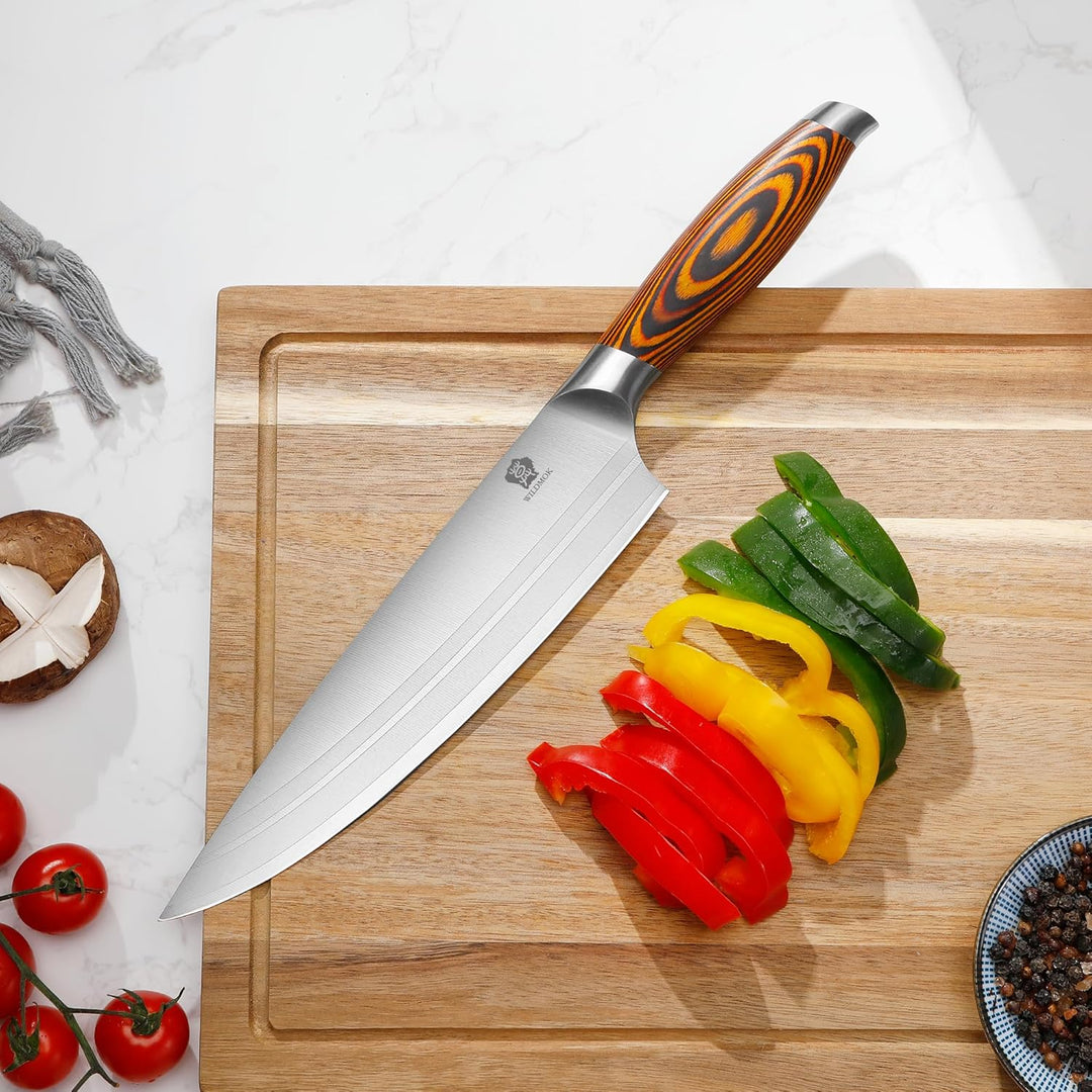 WILDMOK Profi Kochmesser Küchenmesser 20,6cm Messer Chefmesser Allzweckmesser aus Deutscher Edelstah