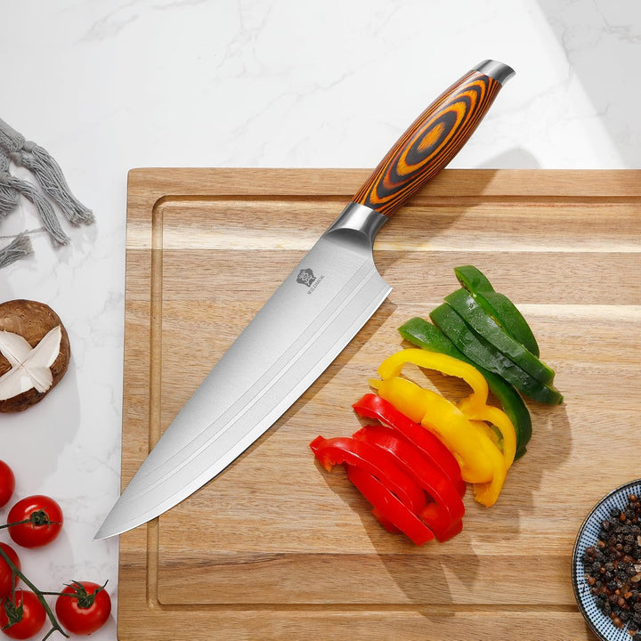 WILDMOK Profi Kochmesser Küchenmesser 20,6cm Messer Chefmesser Allzweckmesser aus Deutscher Edelstah