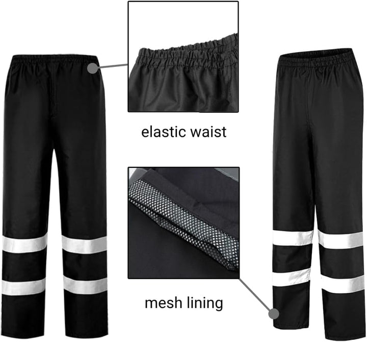TopHomer Regenhose für Damen &amp; Herren, Wasserdicht Fahrrad Regenhose mit Reflektoren, Leichte Atmung
