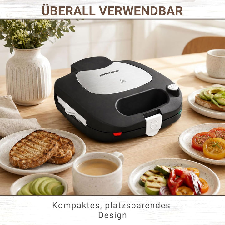 Syntrox Germany Teppanyaki Flatgrill mit keramisch beschichteten Backplatten