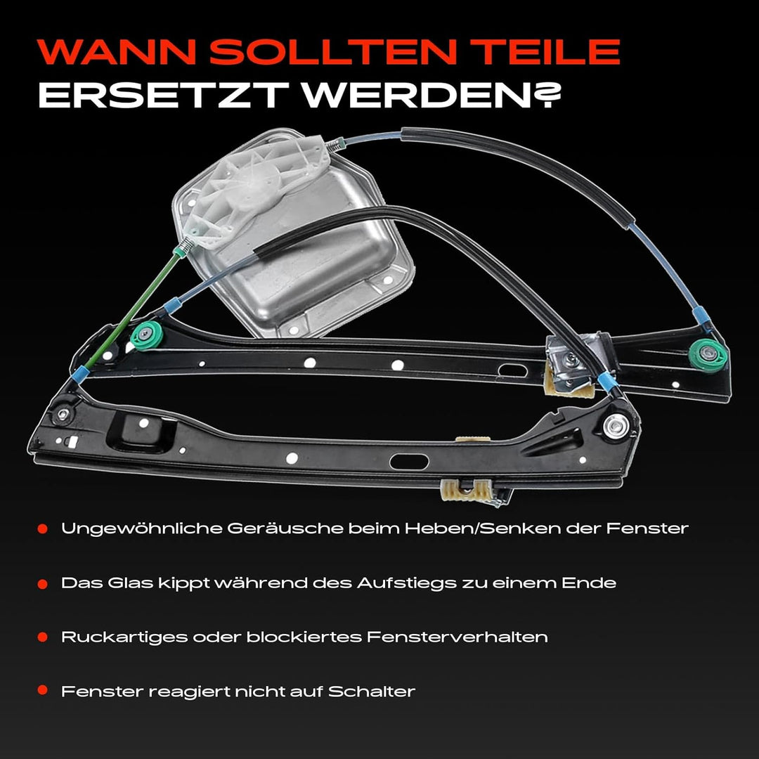 Frankberg Fensterheber Vorne Links Kompatibel mit Golf Plus 5M1 521 4/5-Türer 2005-2013 5M0837461, V