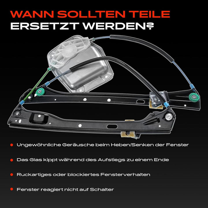 Frankberg Fensterheber Vorne Links Kompatibel mit Golf Plus 5M1 521 4/5-Türer 2005-2013 5M0837461, V