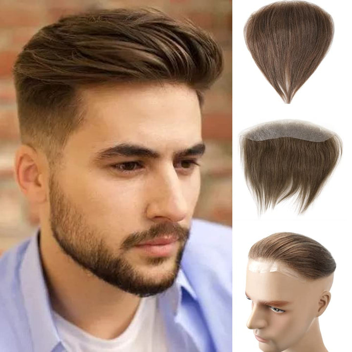 Lordhair Toupet Herren,100% Europäisches Echthaar Herren Toupet Echthaar,V-LOOP Skin Toupet Herren,T