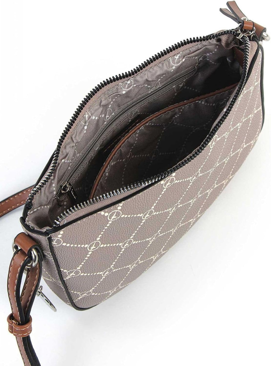 Tamaris Umhängetasche TAS Anastasia Classic 31175 Damen Handtaschen Print Einheitsgrösse Taupe 900,