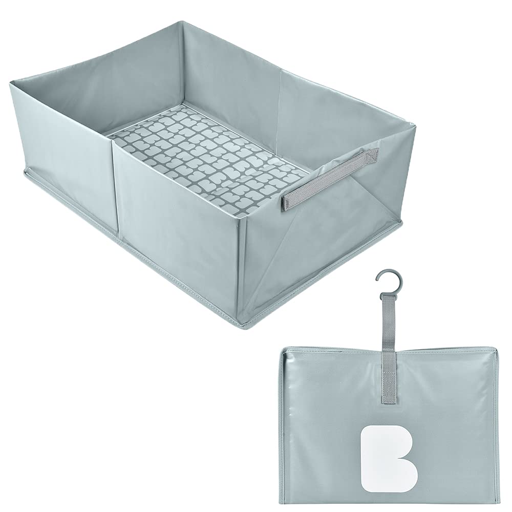 BÉABA , Faltbare Babybadewanne, ultrakompakt, stilvoll und trendig, praktischer Stauraum, minimaler