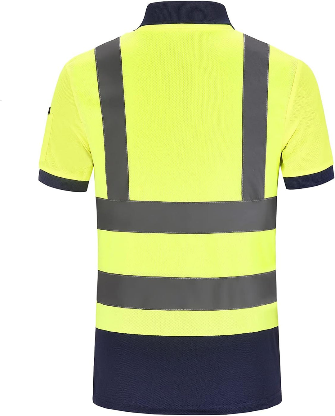 Warnschutz Polo T-Shirt Warnschutzshirt Warnshirt Warnschutz Arbeitskleidung 7 Farben 4XL Kurzarm-ge
