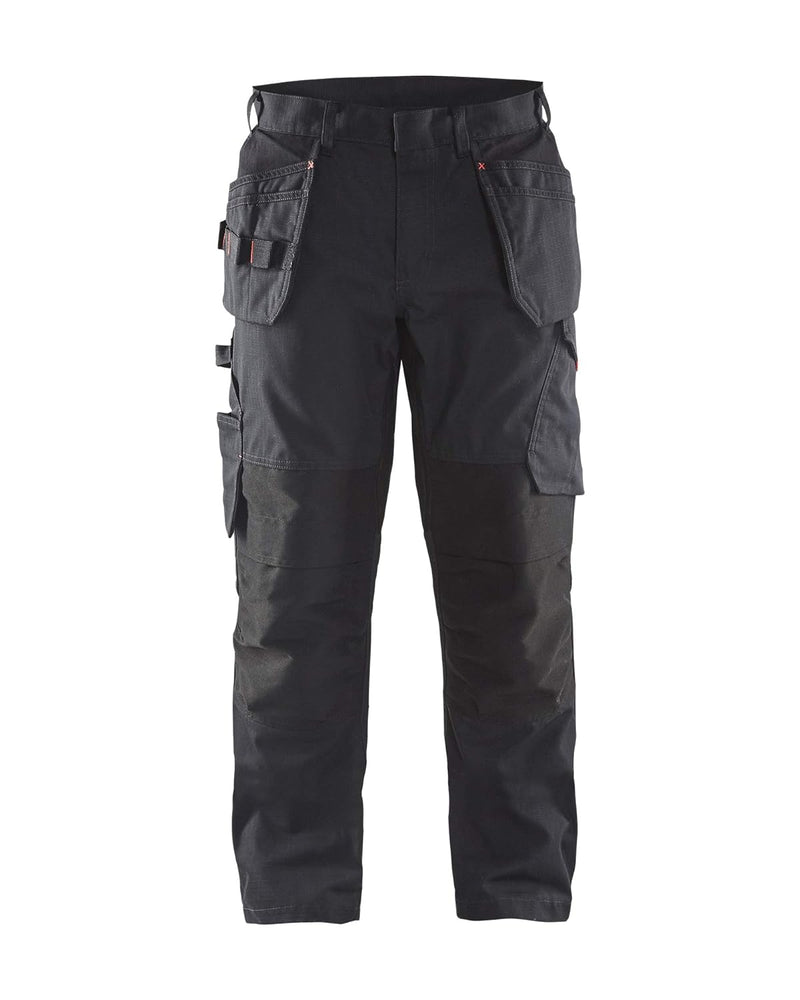 Blakläder 149613309956C56 Service Bundhose mit Nageltaschen Grösse in schwarz/rot, C56 C56 Black / R