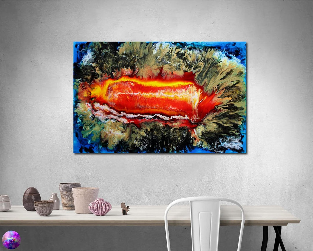Gemälde Abstrakte Malerei Original - moderne hochglanz Wandbilder XXL - Resin Art Kunst Bild Harz Un