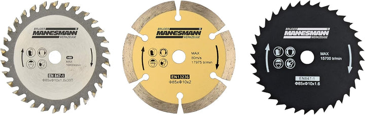 Brüder Mannesmann Werkzeuge Mini-Handkreissäge (600W) M12891