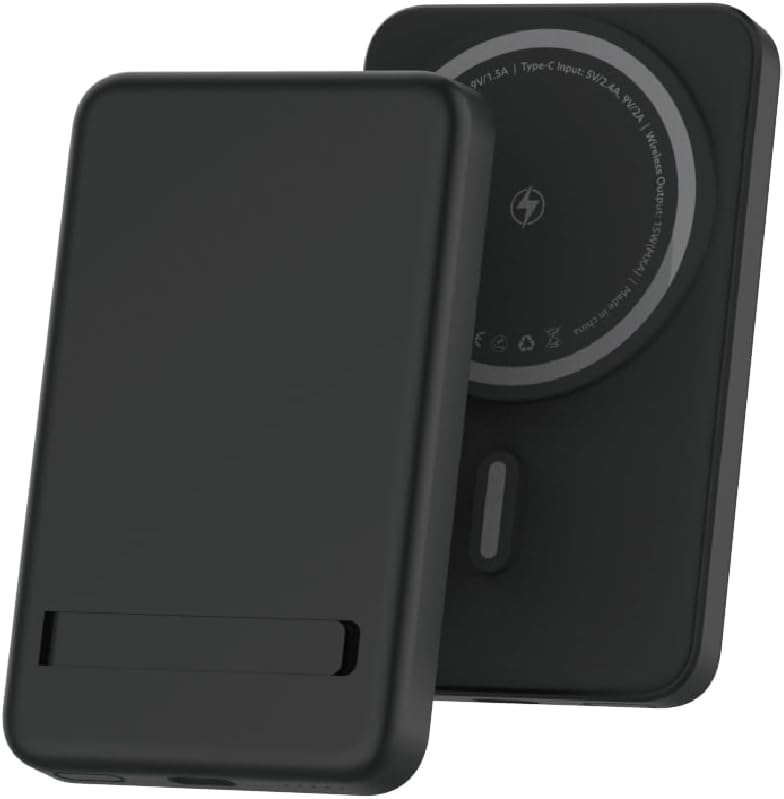 Vinnic AELLO Peak 3-in-1 Kabelloses Ladedock mit MagSafe kompatibler Powerbank, 5000mAh, für iPhone,