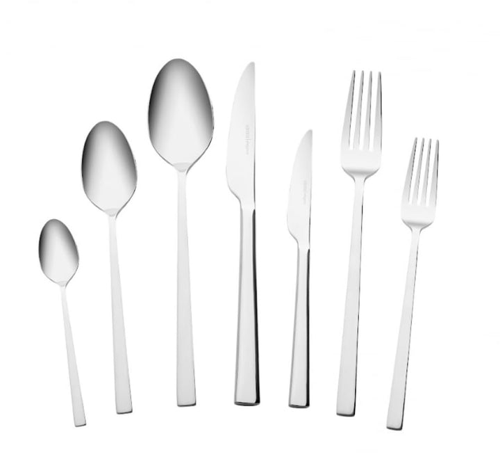 Karaca Serenity Elegance Besteck Set 12 Personen Spülmaschinenfest Essbesteck, 84 teilig Silver Best
