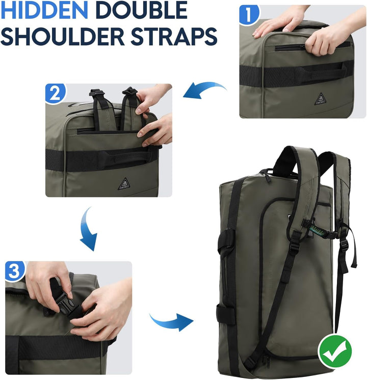 Haimont Reisetasche Sporttasche mit robusten Reisetaschen für Männer und Frauen, Camping mit umwande