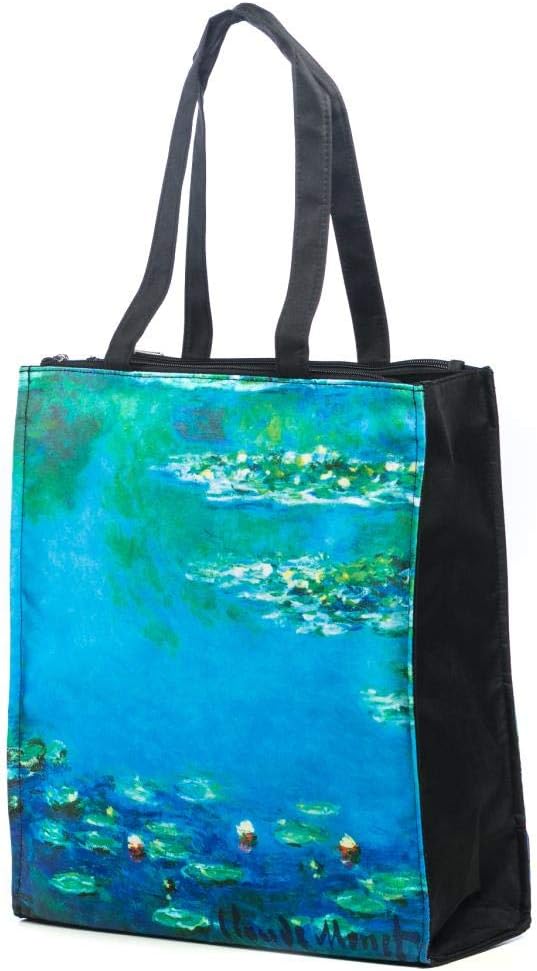 LUCKYWEATHER Shopper Einkaufstasche Twin Double Bag Damen Motiv Monet WATER LILIES (Seerosen) I Shop