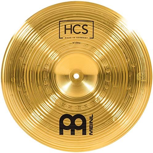 Meinl Cymbals HCS China 14 Zoll (Video) Schlagzeug Becken (35,56cm) Messing, Traditionelles Finish (