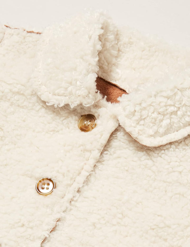 Noppies Baby-Mädchen Girls Jacket Reversible Lucena Strickjacke 56 Butter Cream, 56 Butter Cream