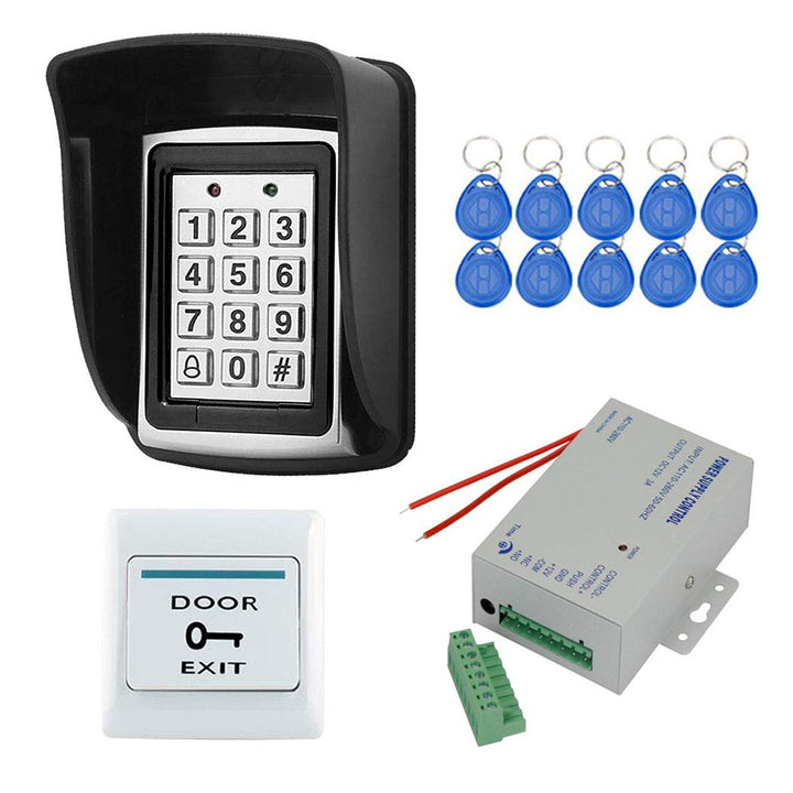 YAVIS RFID Metall Codeschloss Türöffner Tastatur Zugangskontrolle System Kit Set 125 kHz EM Kartenle