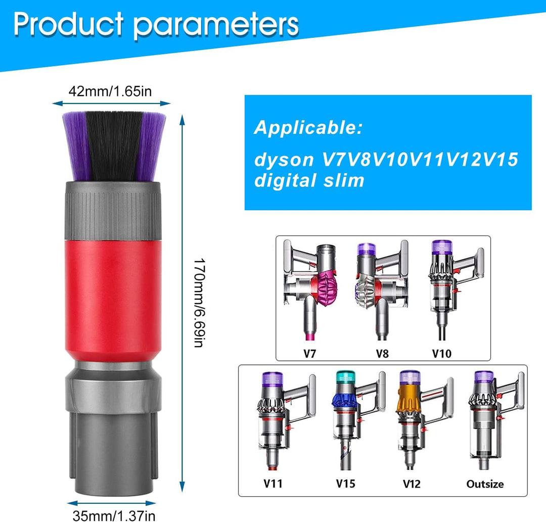 Staubsauger Zubehör für Dyson,Rückstandsloser Staubpinsel Staubsauger, für Dyson Staubsauger, Antist