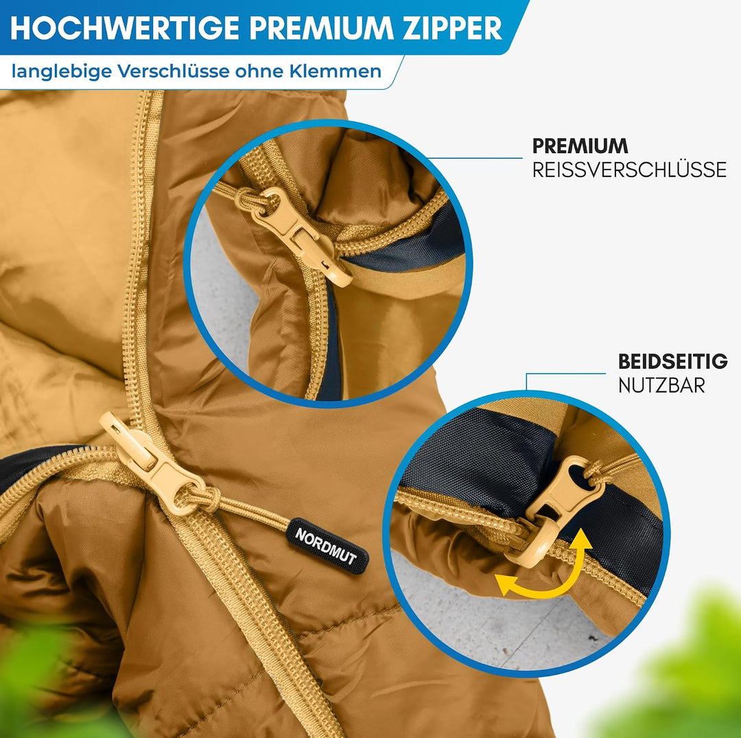NORDMUT® Schlafsack Kinder mitwachsend für zuverlässigen Kälteschutz – Kinderschlafsack aus schadsto