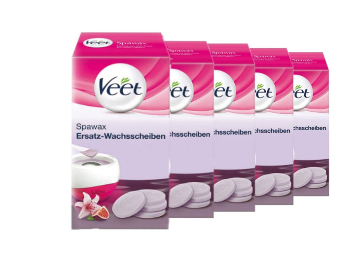 Veet Spawax Warmwachsscheiben für das Veet Spawax Wachsgerät – Langanhaltende Haarentfernung für sei