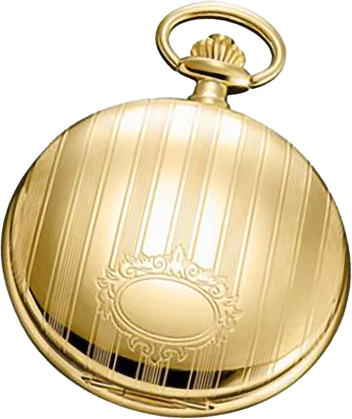 Regent Herren Taschenuhr Savonnette Klappdeckel 47 MM Quarz Weisses Zifferblatt Römische Zahlen Datu