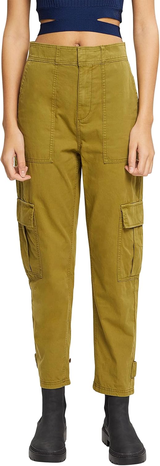 ESPRIT Damen Hose 32W / 28L 360/Olive, 32W / 28L 360/Olive