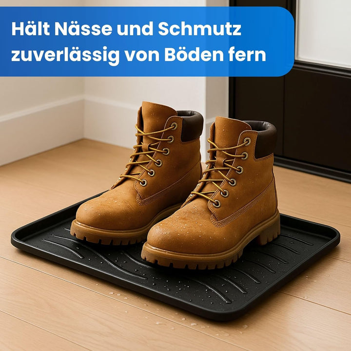 Bestlivings Schuhabtropfschale (4er Pack) Schuhwanne mit hohem Rand (50 x 38 x 2,5cm) - Aptropfunter
