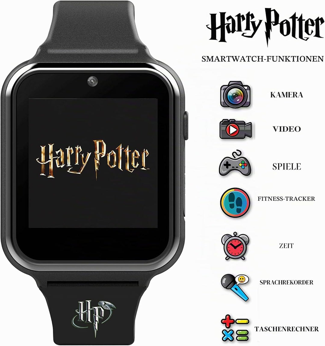 Harry Potter Jungen Digital Quarz Uhr mit Silicone Armband HP4096ARG