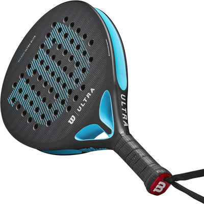 Wilson Padel-Schläger Ultra Elite V2, Fiberglas/EVA, 361 g, Schwarz/Blau, WR066911U2