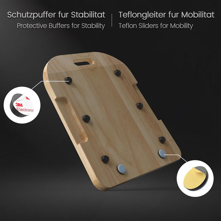 Siegvoll Verdickter Gleitbrett für Thermomix TM6 TM5, Rollbrett mit müheloser Verschiebung, Gleiter
