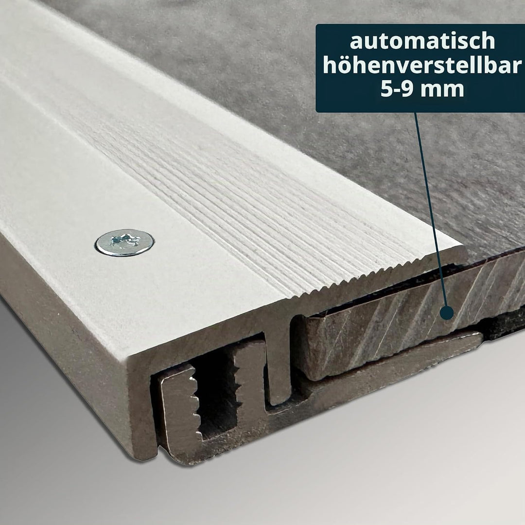 ufitec® Profi Smart Profilsystem für Vinylböden - geeignet für Belagshöhen von 5-9 mm - ALU eloxiert