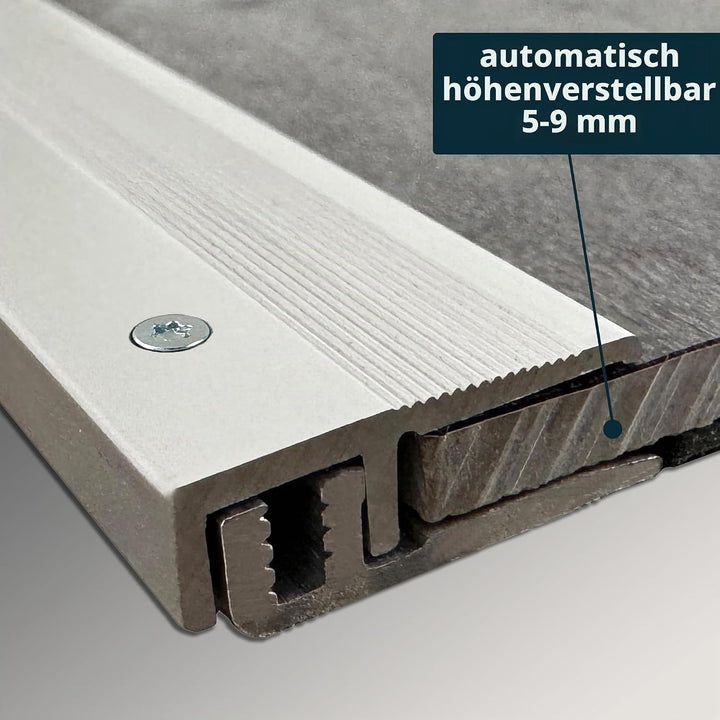 ufitec® Profi Smart Profilsystem für Vinylböden - geeignet für Belagshöhen von 5-9 mm - ALU eloxiert