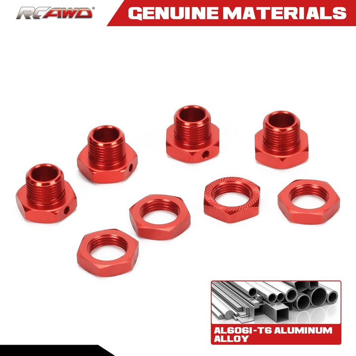 RCAWD Sechskant- und Radmutter, 17 mm, für ARRMA 6S, Fireteam 6S, Kraton 6S, Notorious 6S, Outcast 6
