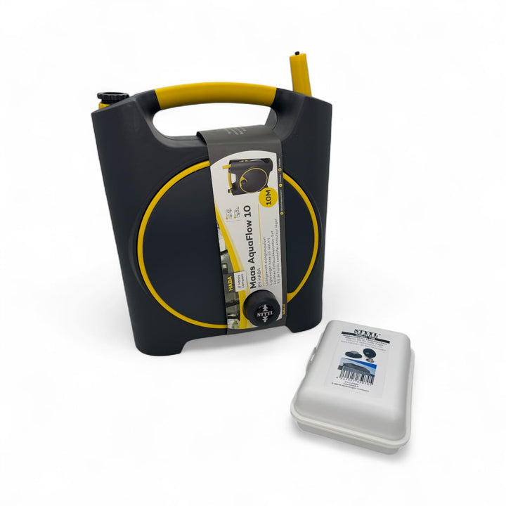 AquaFlow 10m – Wasserschlauchtrommel mit Magnetoption - Wasserschlauch Trommel mit Magnethalter Halt