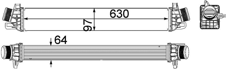 MAHLE CI 259 000P Ladeluftkühler BEHR PREMIUM LINE