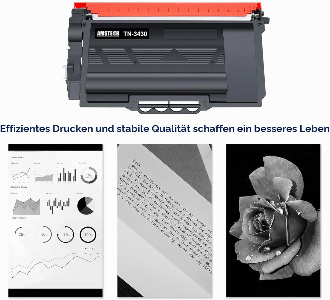 2e-Pack TN-3430 TN3430 TN3480 Tonerkartusche als Ersatz für Brother TN 3430 TN-3480 HL-L5100DN MFC-L