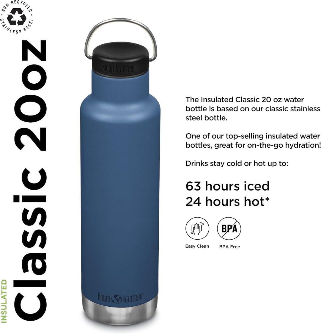 Klean Kanteen Unisex – Erwachsene Classic Schlaufenkappe Einheitsgrösse Real Teal